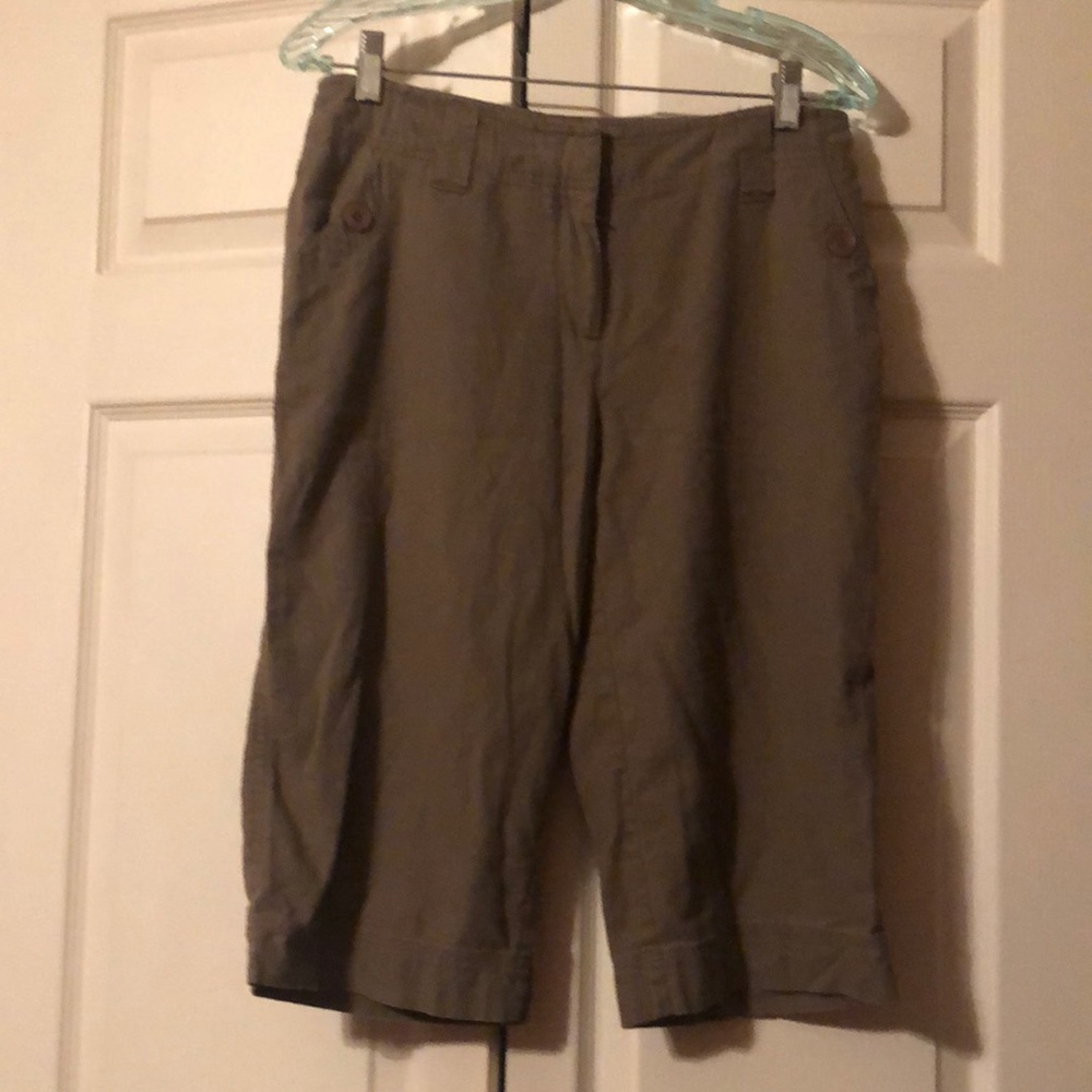 Christopher & Banks size 6 Linen/Rayon Capris - Picture 1 of 6